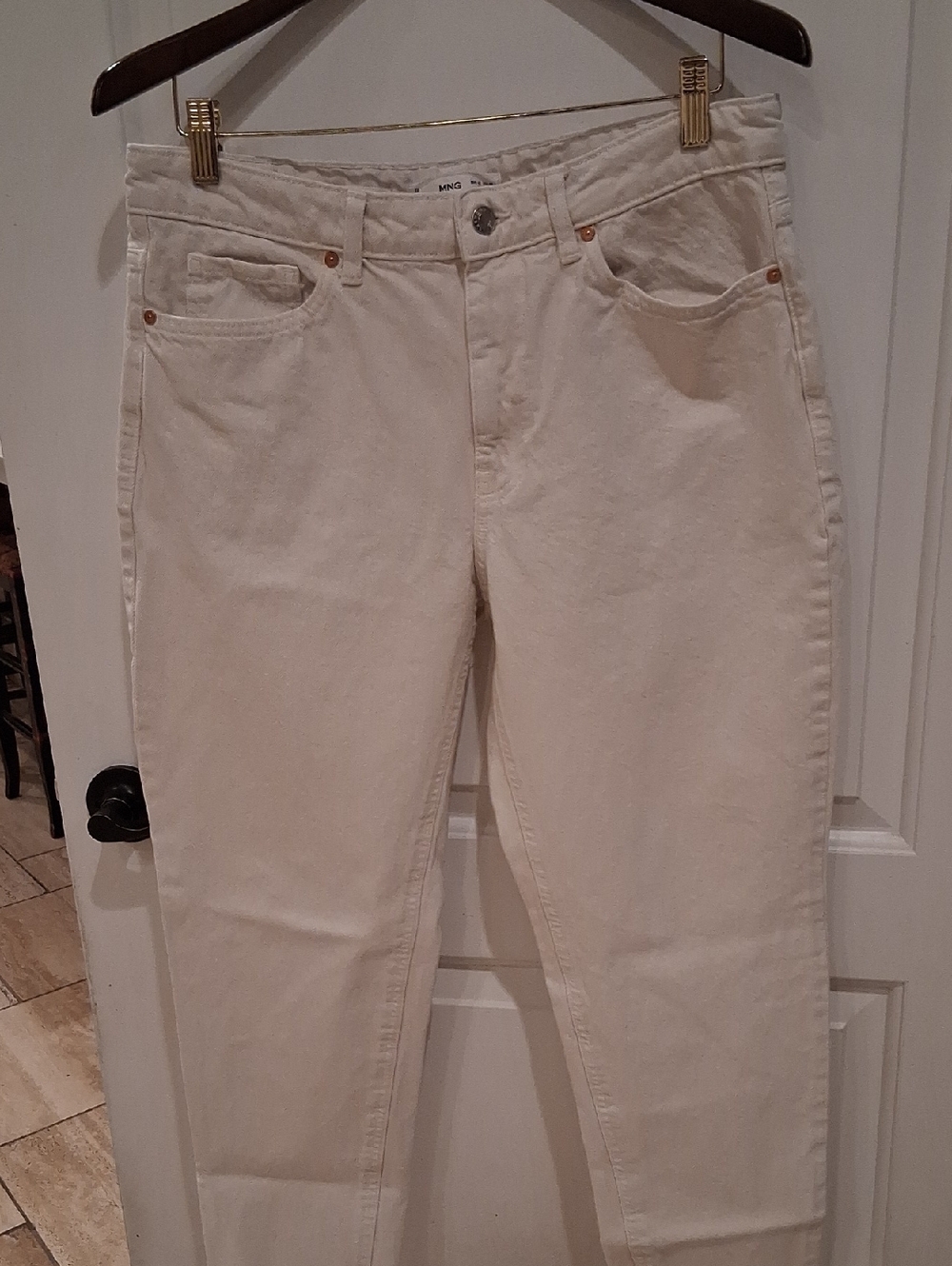 MNG Blanca Off White Jeans Size 10